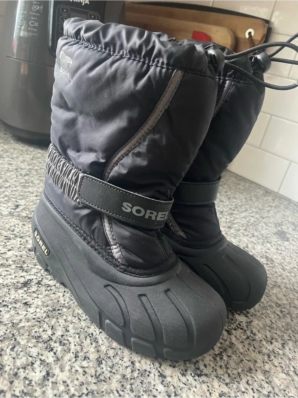 Sorel Black Kids Winter Flurry Boots